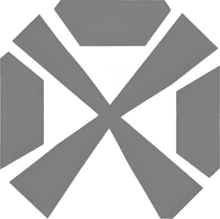 Минималистичный абстрактный логотип компании по проектированию вилл в серых тонах на белом фоне